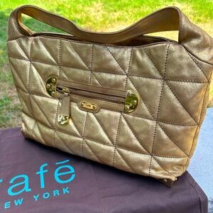 Rafe of NewYork Gold Distressed Handbag